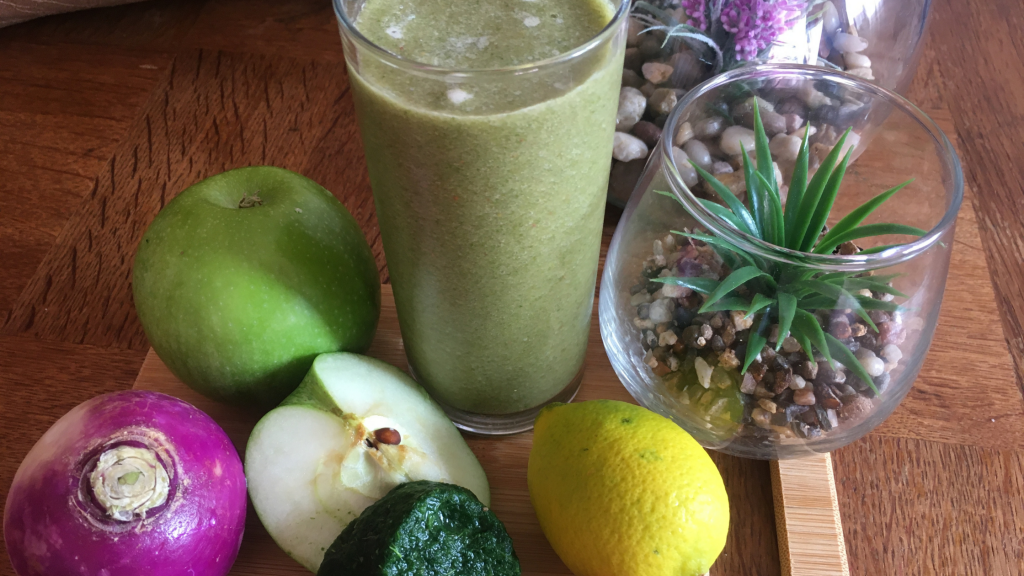 jus détox aux épinard et navet